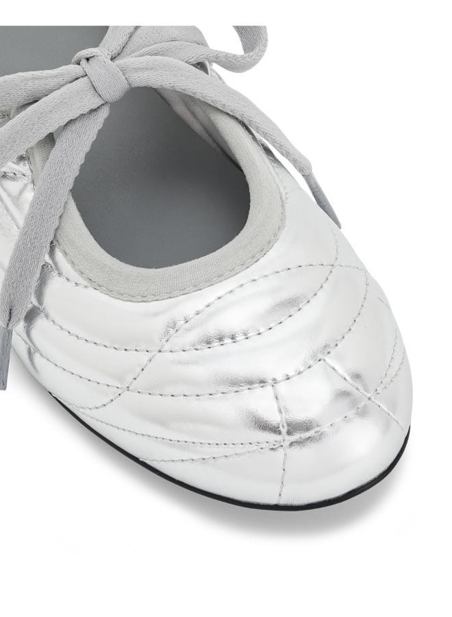 JW PEI Erika Topstitching lace-up Ballerinas  - Image 5