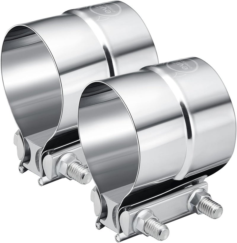 EVIL ENERGY 3 Exhaust ClampLap Joint Band Clamp Stainless Steel for PipesMufflersCatalytic Converters 2PCS 30 inch