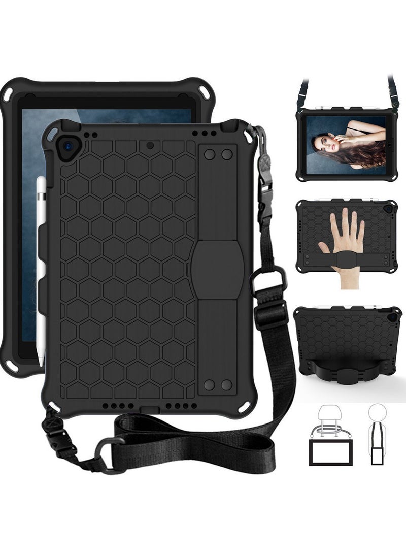 General Case for iPad air4 10.9inch, Techcircle Shockproof [Elastic Hand Strap] Stand EVA Foam Protective Case w/Shoulder Strap Kids Cover for iPad air4 10.9  - Image 1