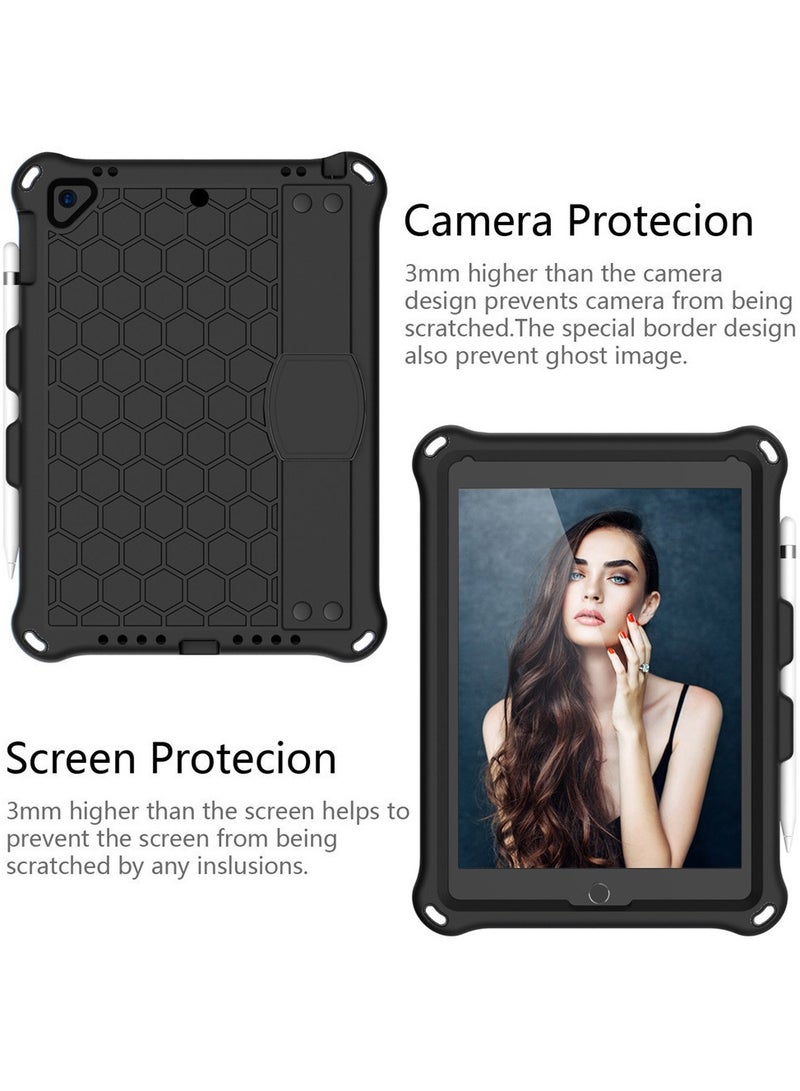 General Case for iPad air4 10.9inch, Techcircle Shockproof [Elastic Hand Strap] Stand EVA Foam Protective Case w/Shoulder Strap Kids Cover for iPad air4 10.9  - Image 2