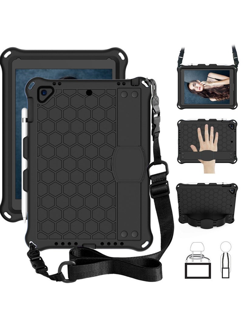General Case for iPad air4 10.9inch, Techcircle Shockproof [Elastic Hand Strap] Stand EVA Foam Protective Case w/Shoulder Strap Kids Cover for iPad air4 10.9  - Image 5