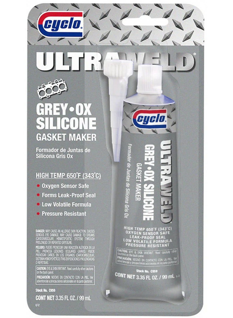 Ultraweld Grey Ox Rtv Silicone Gasket Maker 99 ML