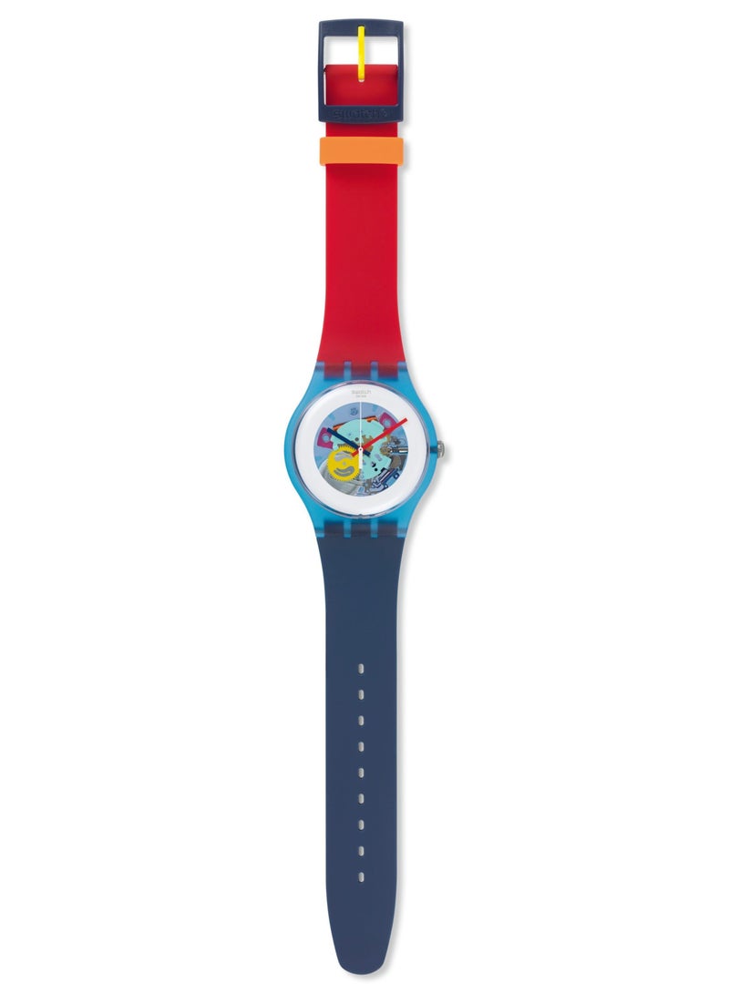 Swatch Unisex Color My Lacquered Quartz Movement Water Resistant Wrist Watch - 41 Mm  - Image 1