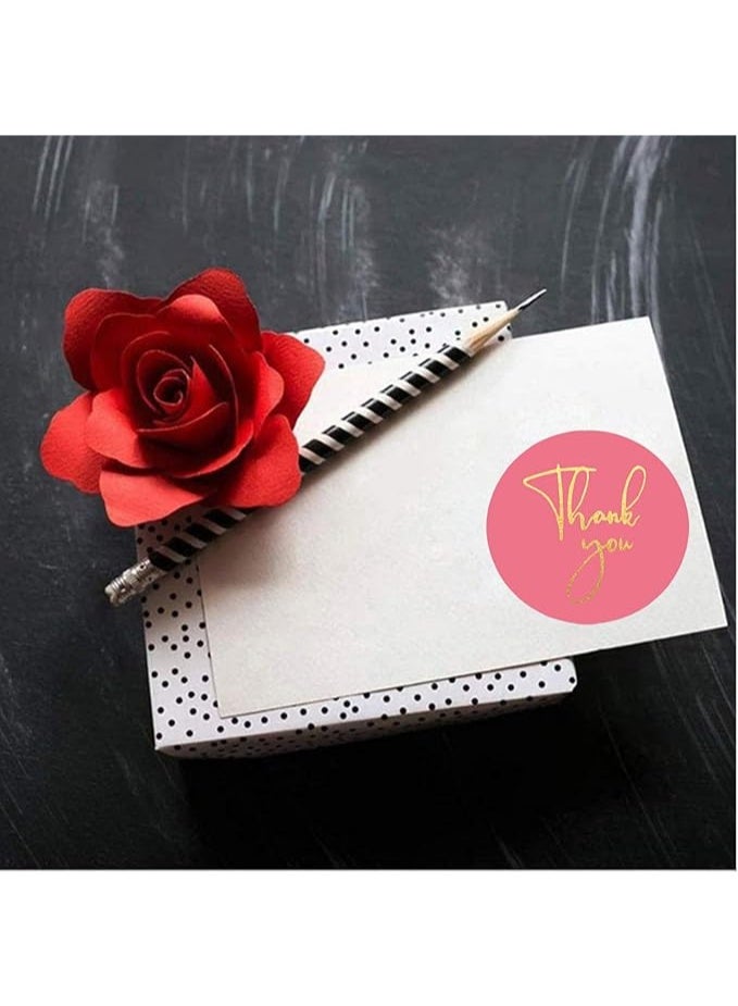 500Pcs Thank You Stickers - 8 Designs 1 Inch Gold Foil for Packaging, Small Business, Self-Adhesive Labels for Envelopes, Gift Wrap, Craft - Image 5