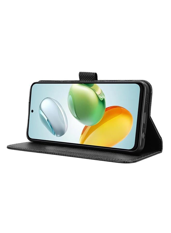 اس-توب جراب هاتف Honor Play 60 Plus مصنوع من الجلد بتصميم ماسي - Image 5