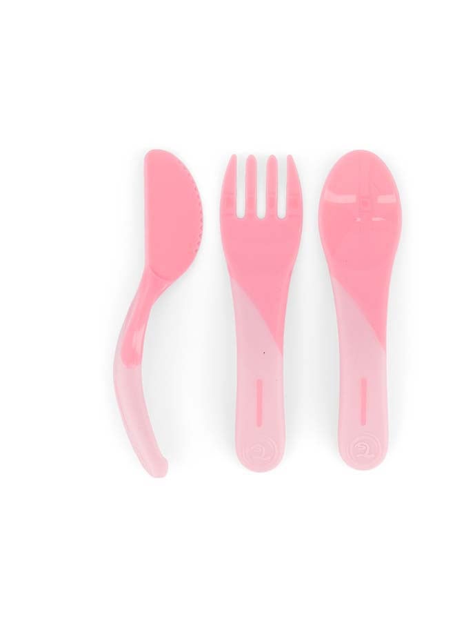 Twistshake Learn Cutlery 6+m Pastel Pink