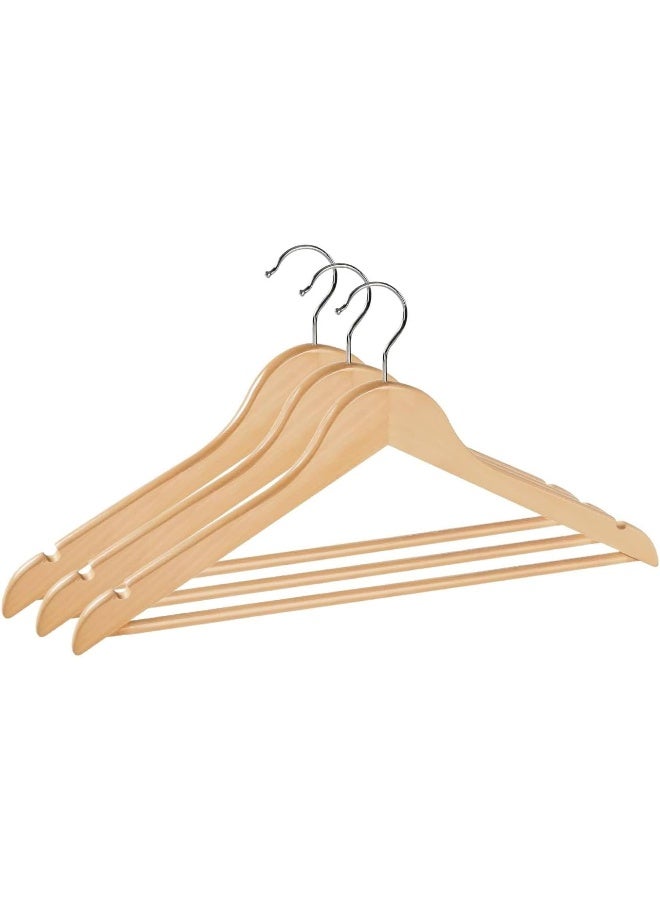 MOMENT 3 Pack Hanger Plastic Suit Hanger Non-Slip Cloth Hangers Clothes Hanger Smooth Finish Plastic Coat Hanger Premium Hangers For Clothes Dress Suit. - Image 1