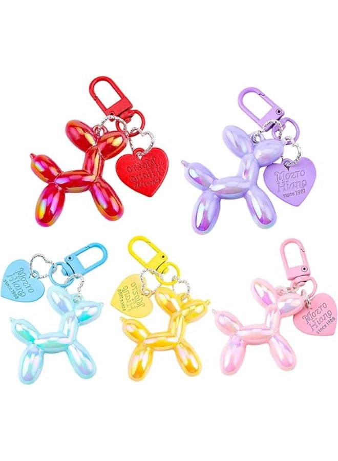 سونسر 5 حزمة من مفاتيح الكلاب الجيلاتينية للسيدات والفتيات، مفاتيح لطيفة لحقيبة اليد، زينة لحقيبة AirPods، حقيبة السيارة، حقيبة الظهر - Image 1
