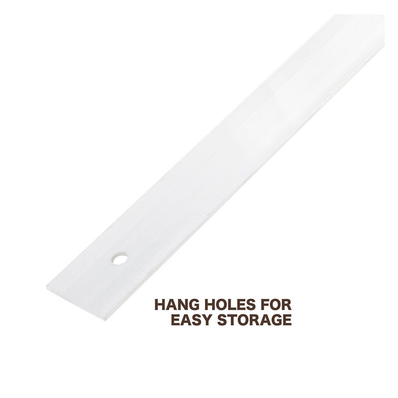 MAYES 10208 36 Inch Straight Edge Aluminum Ruler, Heavy Duty 36 Inch Ruler with Metric and Standard Measurements, Extra Thick Precision Straight Edge - Image 4