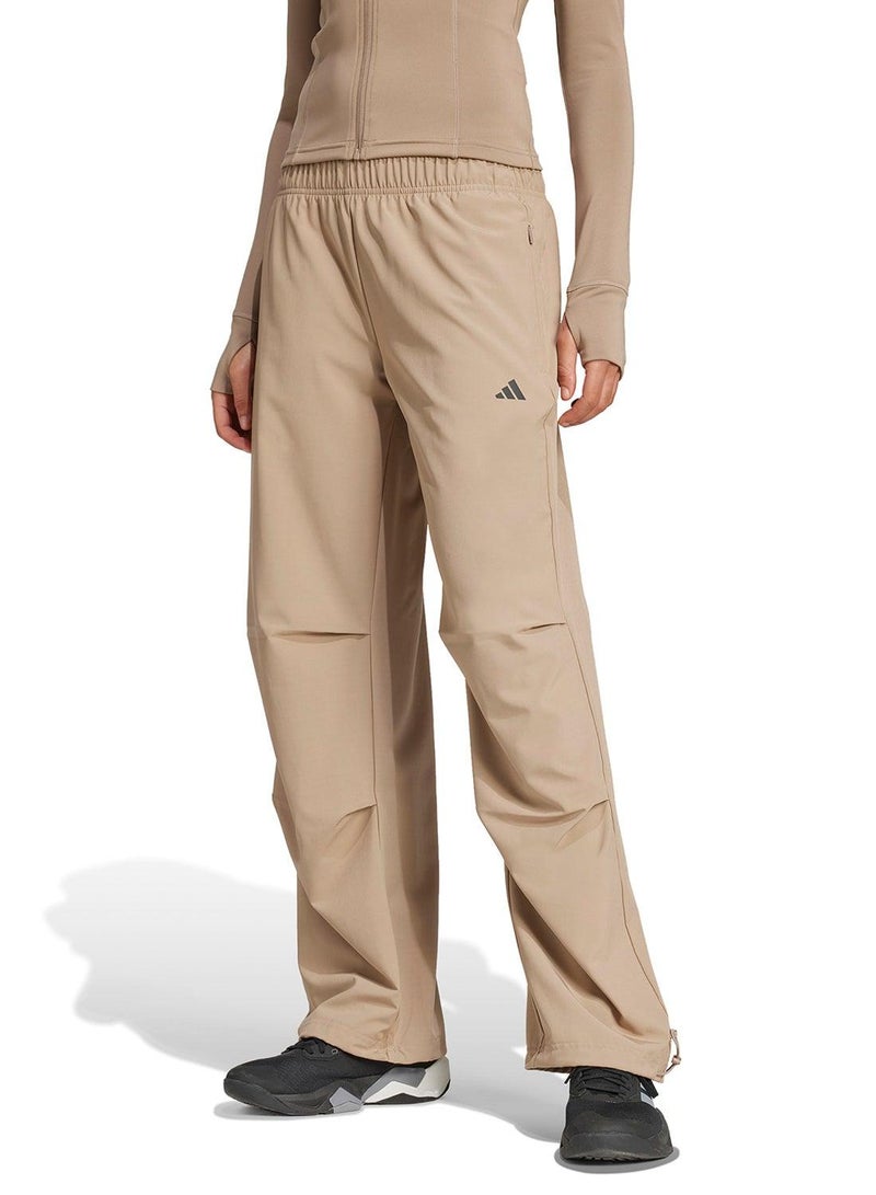 adidas بنطلون أديداس ويف ووفن بان بني للنساء - Image 1
