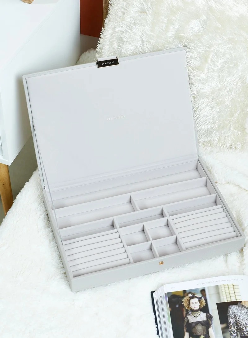 Stackers Taupe Supersize 3 Layer Jewellery Box