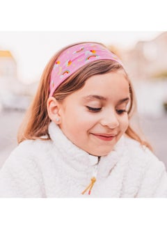 FROG SAC FROG SAC 3 Toddler Headbands for Girls, Wide Elastic Cloth Hair Bands for Kids, Soft Stretch Fabric Head Band Hair Accessories for Children, Cute Sports Yoga Unicorn Butterfly Little Girl Headband  - Image 3