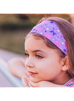 FROG SAC FROG SAC 3 Toddler Headbands for Girls, Wide Elastic Cloth Hair Bands for Kids, Soft Stretch Fabric Head Band Hair Accessories for Children, Cute Sports Yoga Unicorn Butterfly Little Girl Headband  - Image 2