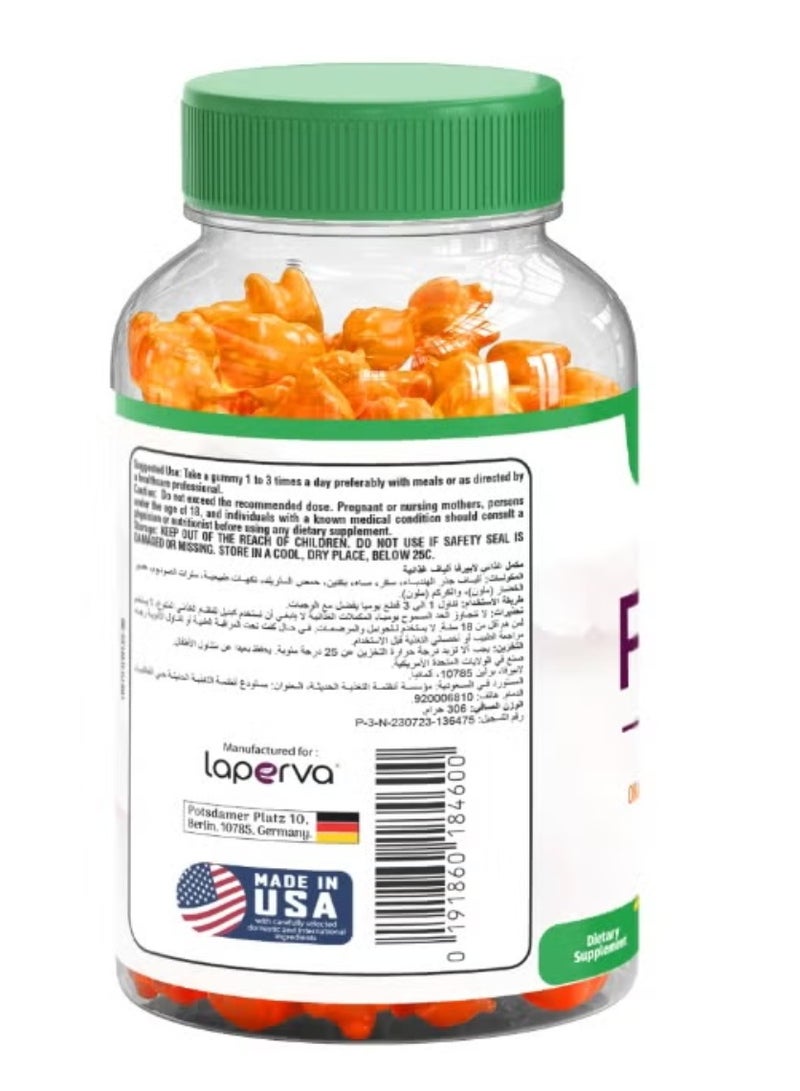 Laperva Advanced Fiber 5000 mg Orange &Mixed  90 Gummies, Pack of 2 - Image 3