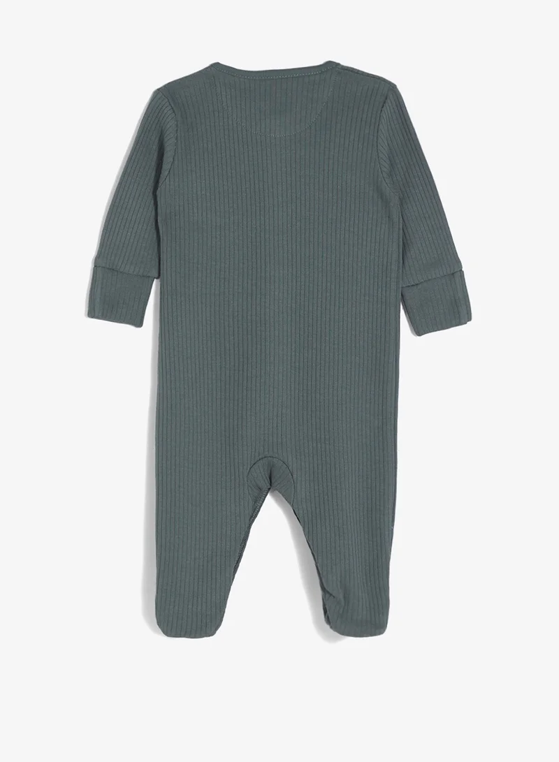 ريبلز مع نمشي رومبر أطفال بأكمام طويلة وأقدام مغلقة