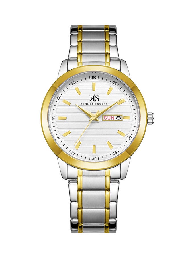KENNETH SCOTT - Stainless Steel Analog Wrist Watch K22027-TBTW - Image 1