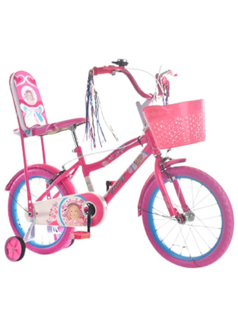 Rally Children's Bicycles for Girls 14 Inch Bike with Training Wheels & Basket Age 4 to 7 years - Image 2