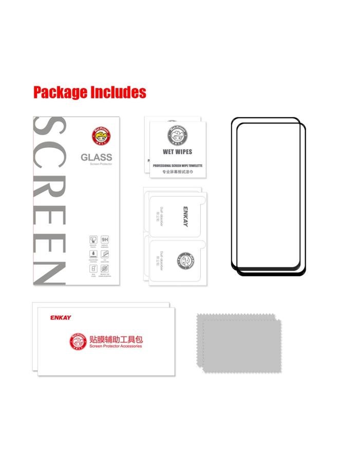 Green Tiger 2 PCS Xiaomi Redmi Note 11S 5G Note 11T 5G ENKAY Full Glue 0.26mm 9H 2.5D Tempered Glass Full Film - Image 2