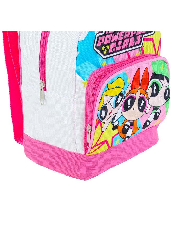 ذا باور باف جيرلز مجموعة من 3 حقائب ظهر صغيرة من Powerpuff Girls مع حقيبة مدرسية Powerpuff مقاس 11 بوصة للبنات والأطفال الصغار والأطفال مع ملصقات والمزيد (مستلزمات مدرسية من Powerpuff Girls) - Image 2