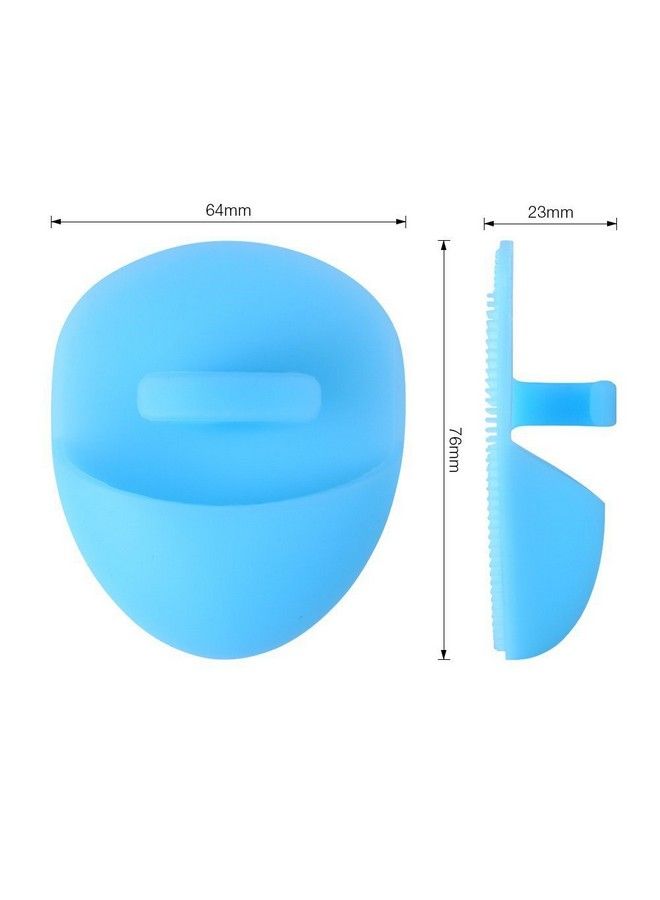 Gugzy Facial Pore Cleansing Pads Silicone Face Scrubbers Soft Exfoliators Cleansing Tool Massage Washing Pore Cleanser Blackhead Removing Baby Pet Shower (1 Blue) - Image 3