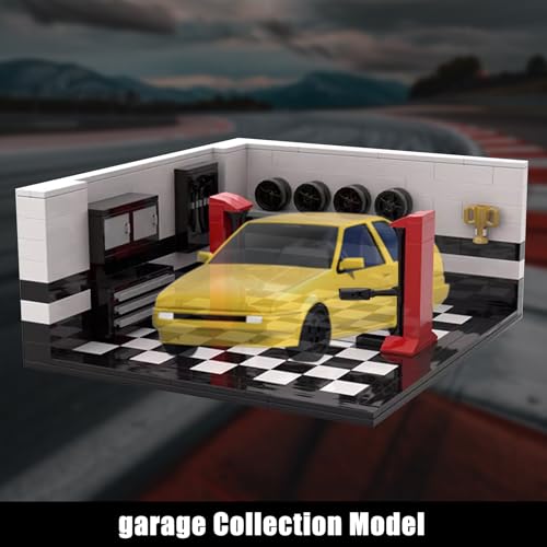 Fangool Car Showroom Building Blocks Set Compatible with Custom Car Garage 60389 Parking Champion Car Display Garage Model Toy Set 315 Pcs Gifts for Adult - Image 5
