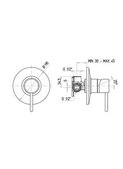 Duravit Concealed Shower Mixer Scala SC42100  - Image 2