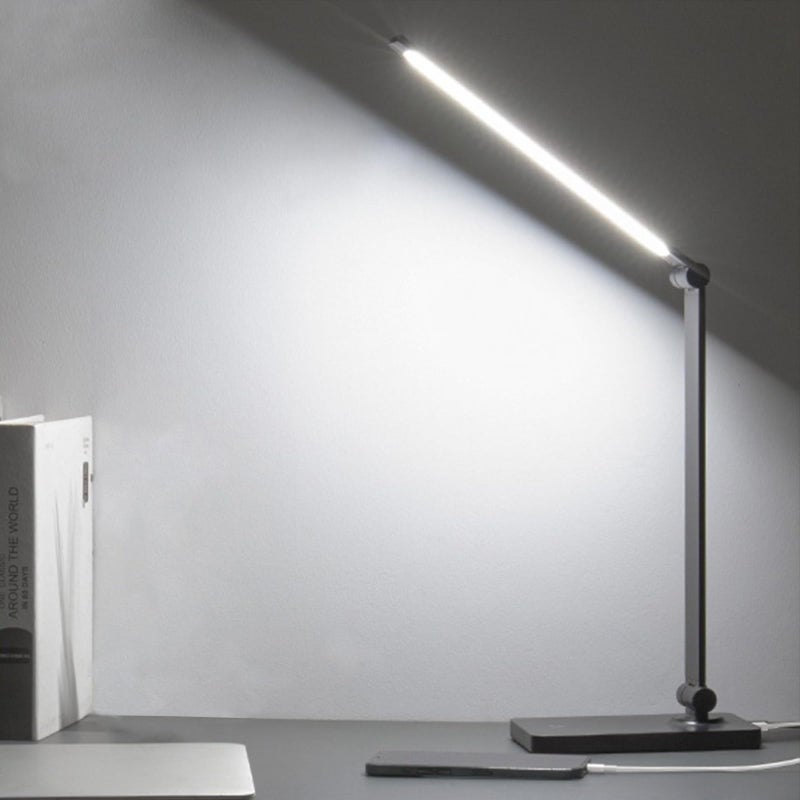 DWEPTU Rechargeable Desk Lamp LED Desk Lamps Eye-Caring Desk Lamps Dimmable Office Lamp with USB Chager Touch Control for Home Office Student Dormitory - Image 1
