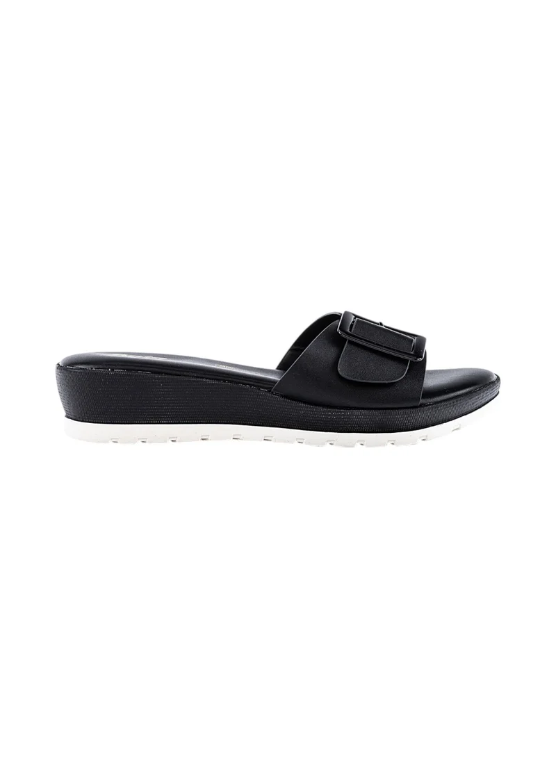 Bata Solid Slip-On Wedge Sandals