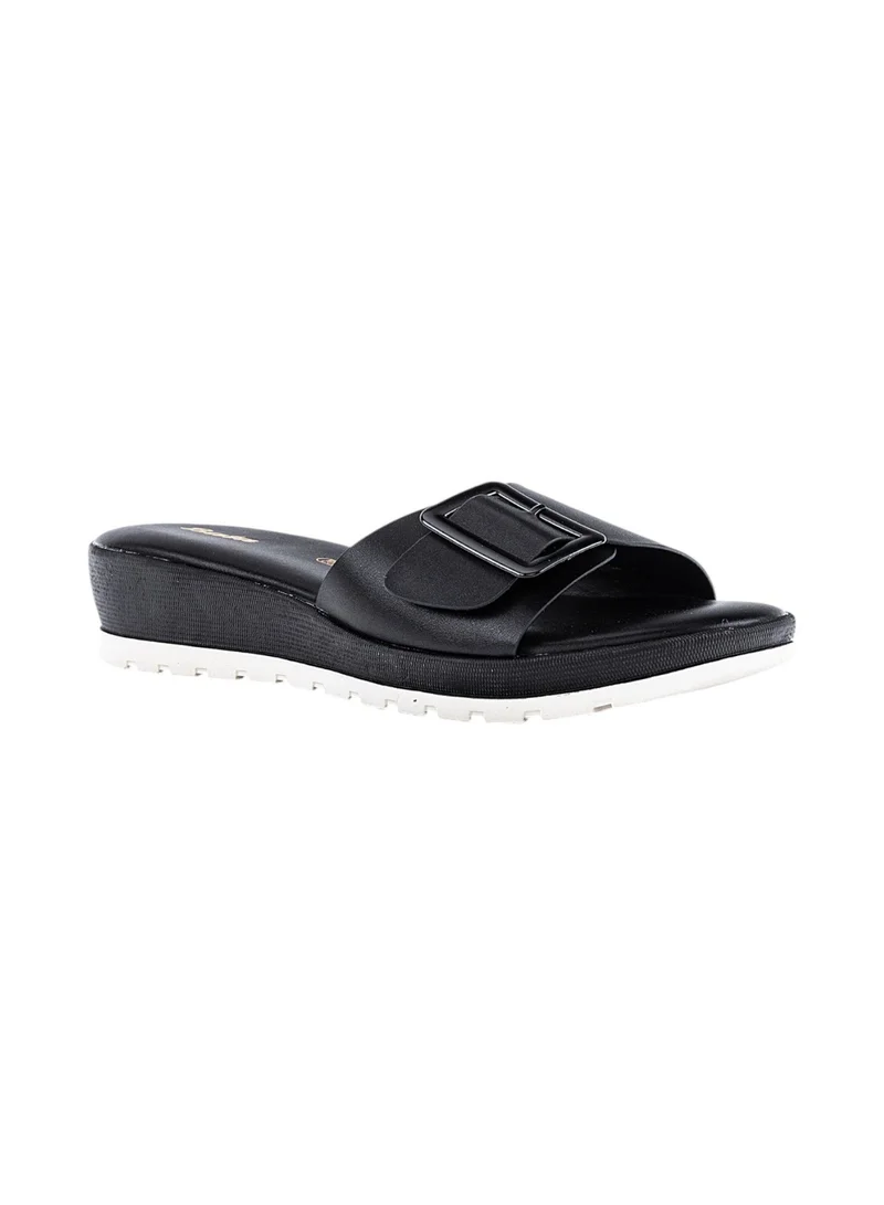 Bata Solid Slip-On Wedge Sandals