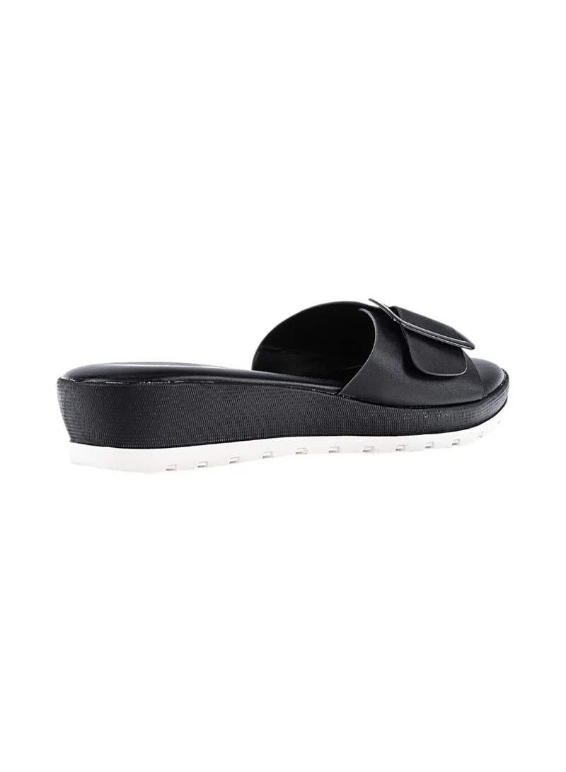 Bata Solid Slip-On Wedge Sandals