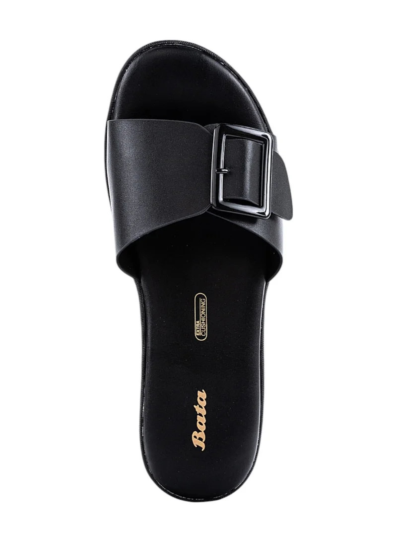 Bata Solid Slip-On Wedge Sandals