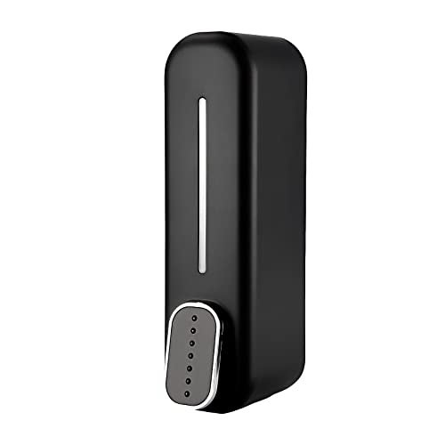 Carnival ABS Wall Mounted Manual Soap Dispenser 350ml Liquid, Soap, Lotion, Shampoo, Conditioner Dispenser for Bathroom,Kitchen and Washbasin (Black, ABS) - Image 1