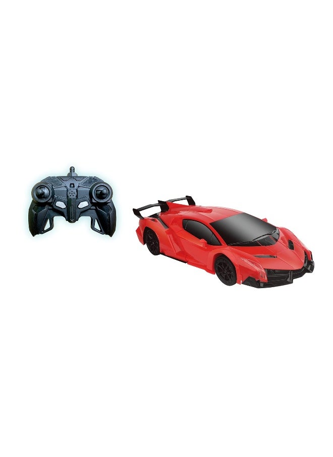 Mindscope Turbo Twister 2 in 1 Red Morpher RC Car That transforms into a Robot