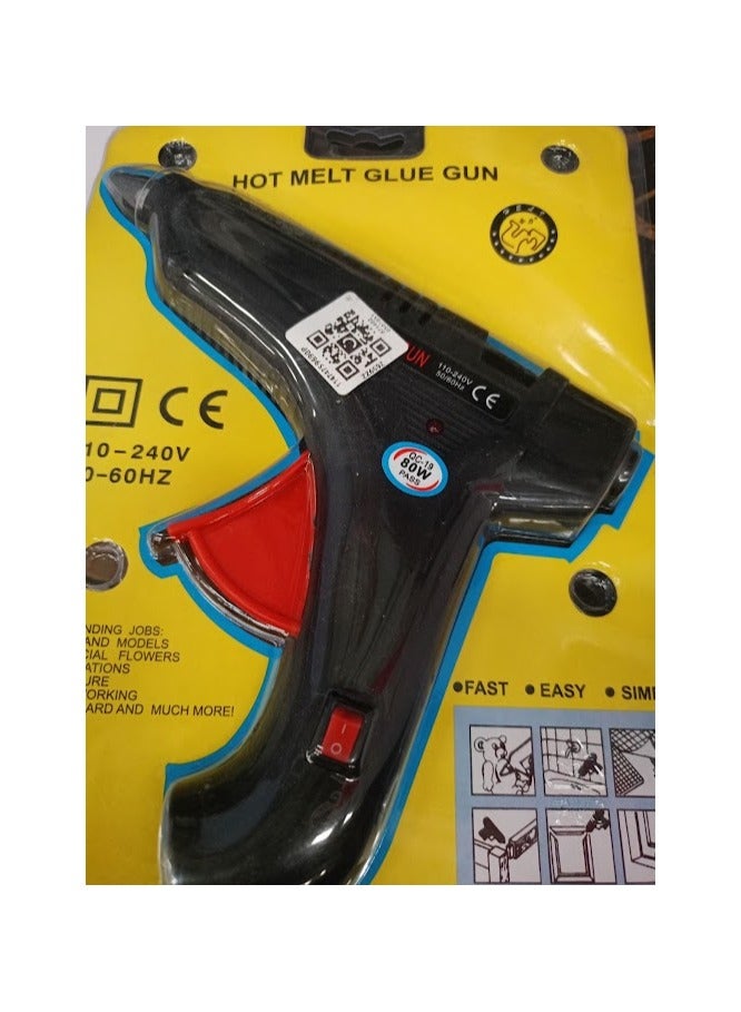 80W Glue Gun for Home and Handy Multi-purpose Black