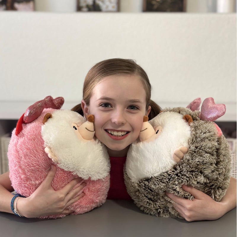 MaoGoLan Couple Valentines Hedgehogs Stuffed Animals with Heart Hair Band 2Pcs Soft Hedgehogs Throw Pillow Plush Toys  Love Heart Valentines Stuffed Animal Gift Decorations for Love Ones 14 "" - Image 4