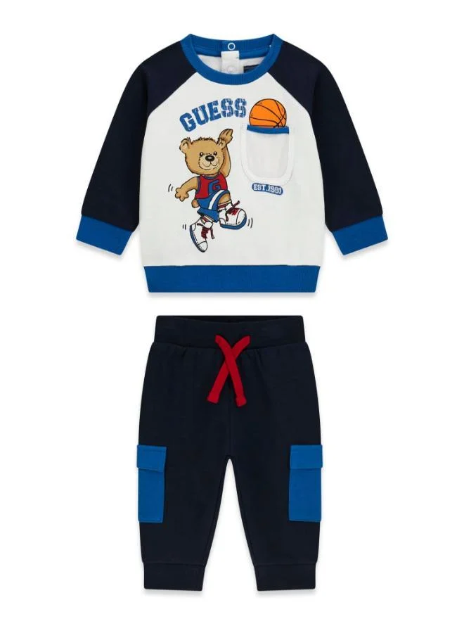 GUESS Kids Set: Long Sleeve Active Top + Active Pants