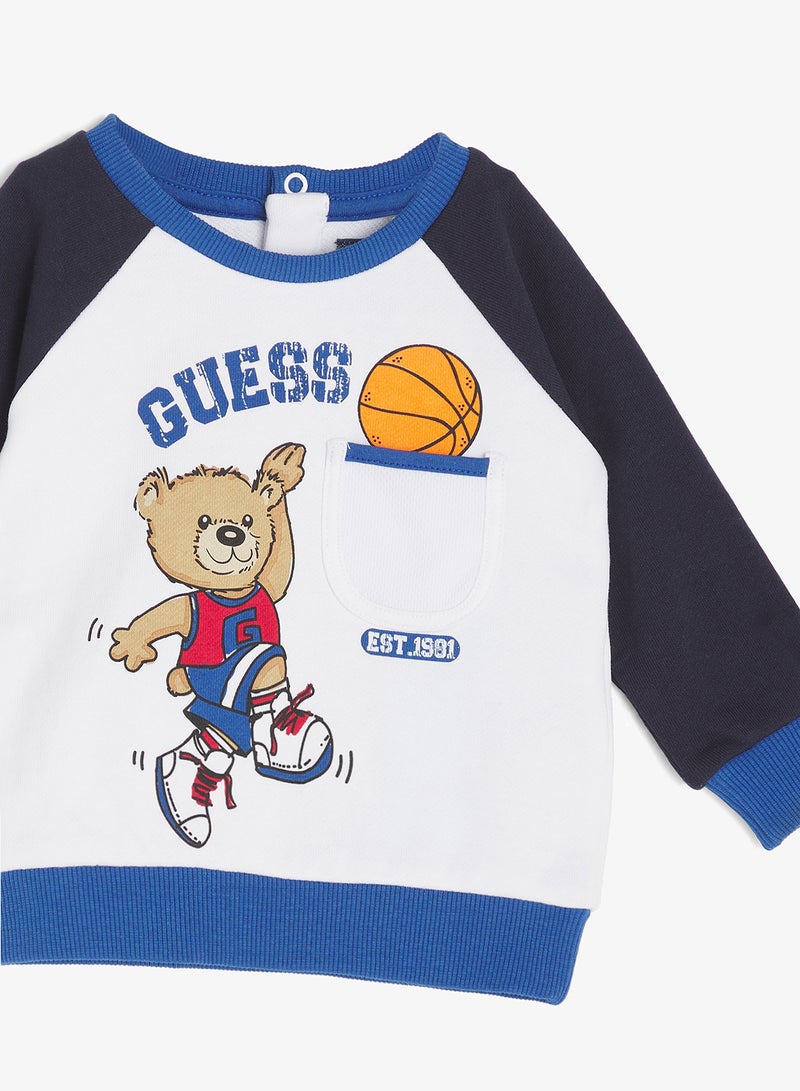 GUESS Kids Set: Long Sleeve Active Top + Active Pants - Image 4