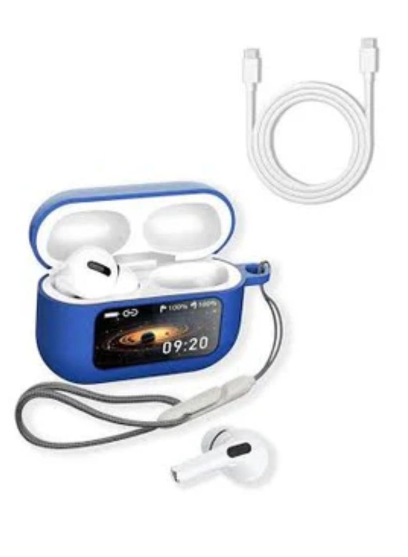 WISME WT-8 Smart Earbuds with Built-in AMOLED Touchscreen Display, Advanced Active Noise Cancellation (ANC), Integrated GPS Tracking, and Long-Lasting 260mAh Battery for Premium Wireless Audio Experience - Image 2