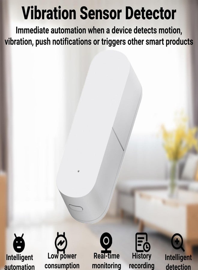 LiebeWH Vibration Sensor Detector 3V Automatic Vibration Alarm Monitor Automation Control for Home Office Flower Planting - Image 4