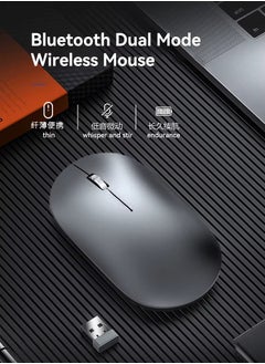 FV-988 Dual Mode Bluetooth / 2.4G Wireless Mouse Lightweight - 3 Buttons - Power Saving - 1600 DPI - Ergonomic Design For Office Business (1x AA Battery ) - pzsku/Z0253EF8C8767224C9B60Z/45/_/1734308009/55597fdd-4f9a-4617-b370-725d740c9370