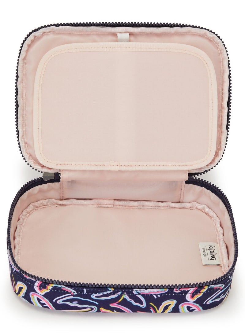 kipling 100 Pens Palm Fiesta Print Large Pencase  - Image 3