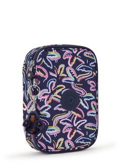 kipling 100 Pens Palm Fiesta Print Large Pencase  - Image 4