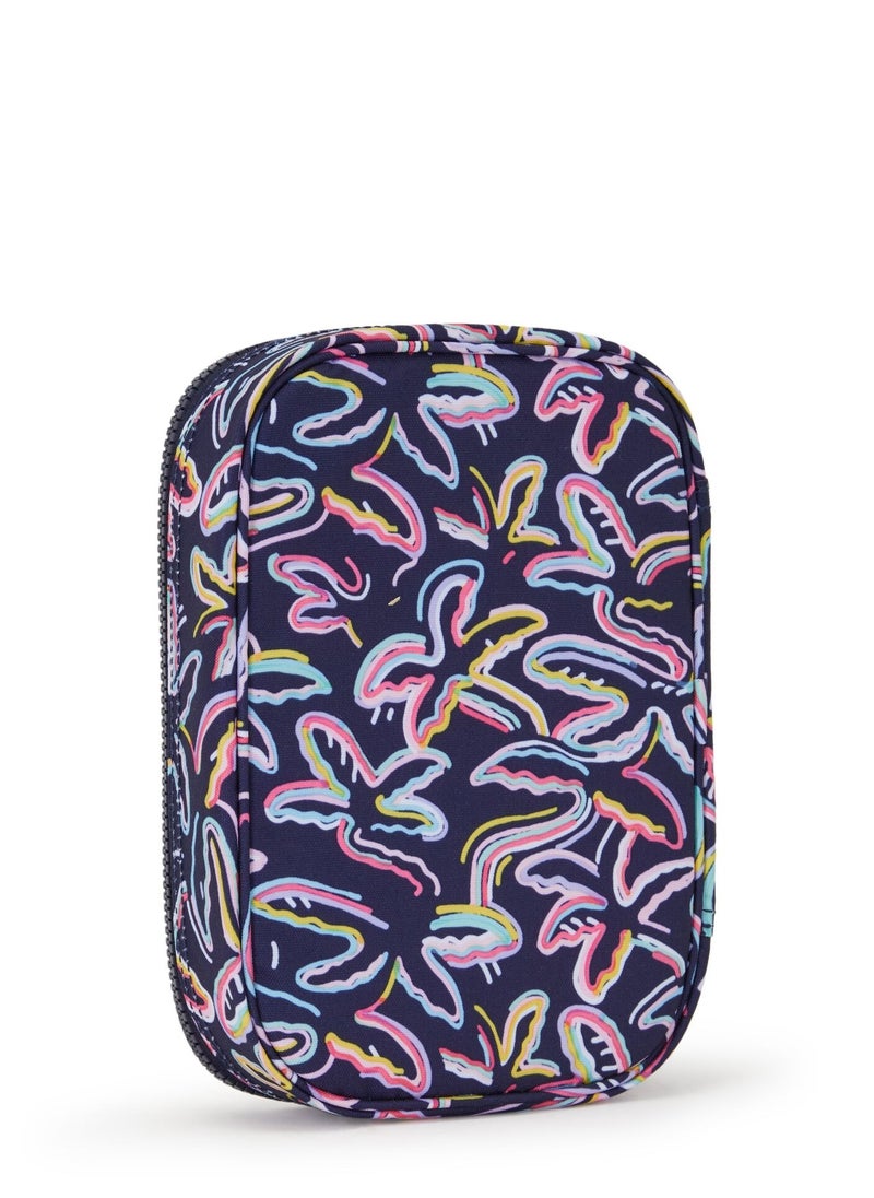kipling 100 Pens Palm Fiesta Print Large Pencase  - Image 2