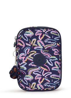 kipling 100 Pens Palm Fiesta Print Large Pencase  - Image 1
