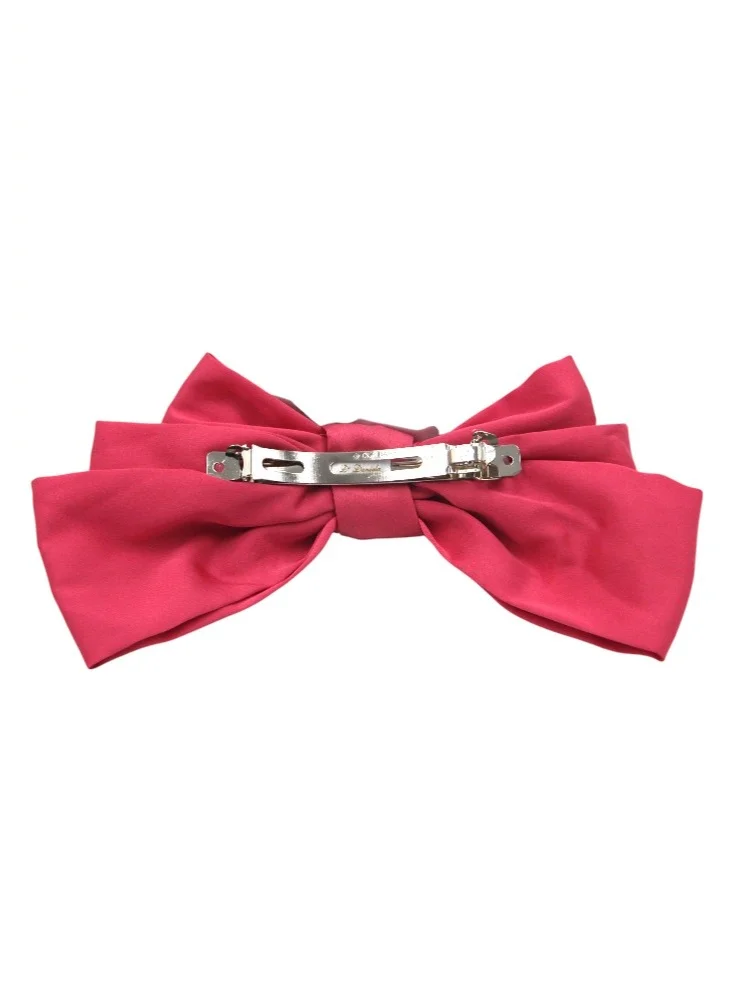 دىدانيالا D' Daniela - Large Hair Barrete Bow Hair Clip - Hot Pink