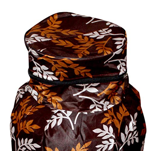 KANUSHI Industries Designer LPG Gas Cylinder Cover Set of 2Pc (2PCS+CYL-Brown-Small-LEVS+Brown-Tree) - Image 3