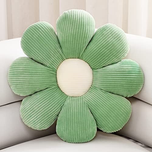 ZAKUN Flower- Shaped Throw Pillow, Daisy Pillow Flower Cushion, Aesthetic Daisy Flower Pillow Cute Flower Seating Cushion, Flower Room Décor Pillows for Sofa Couch Bed - Image 1