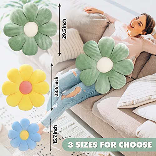 ZAKUN Flower- Shaped Throw Pillow, Daisy Pillow Flower Cushion, Aesthetic Daisy Flower Pillow Cute Flower Seating Cushion, Flower Room Décor Pillows for Sofa Couch Bed - Image 2