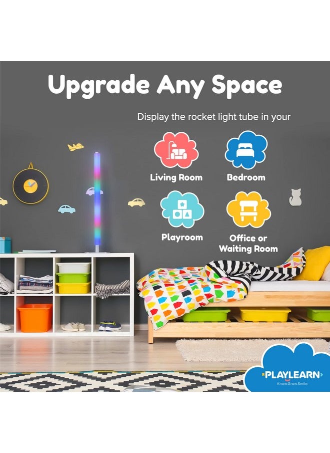 Playlearn USA Playlearn 3.3ft Sensory Lamp - Autism Lamp - Music Sync - LED Color Changing Lamp with Remote - Sensory Light for Autism  - Image 4