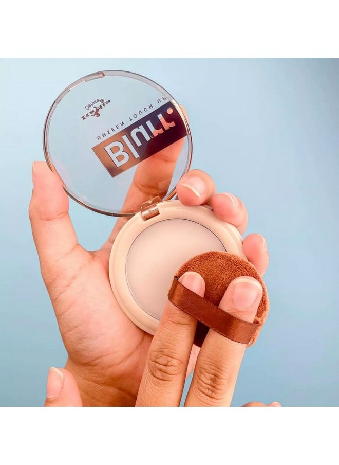 Italia Deluxe Blurr Unseen Touch Up Set & Blot Mattifier - Setting Primer Balm, 0.1 Ounce (Pack Of 1), Clear  - Image 4
